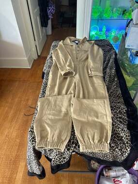 Fashion nova aviator babe jumpsuit size large new with tags